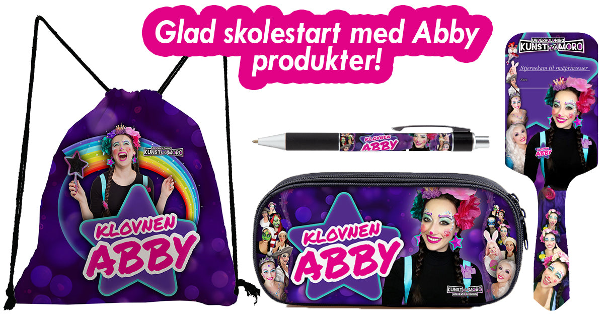 Kulepenn med Abby karakterer